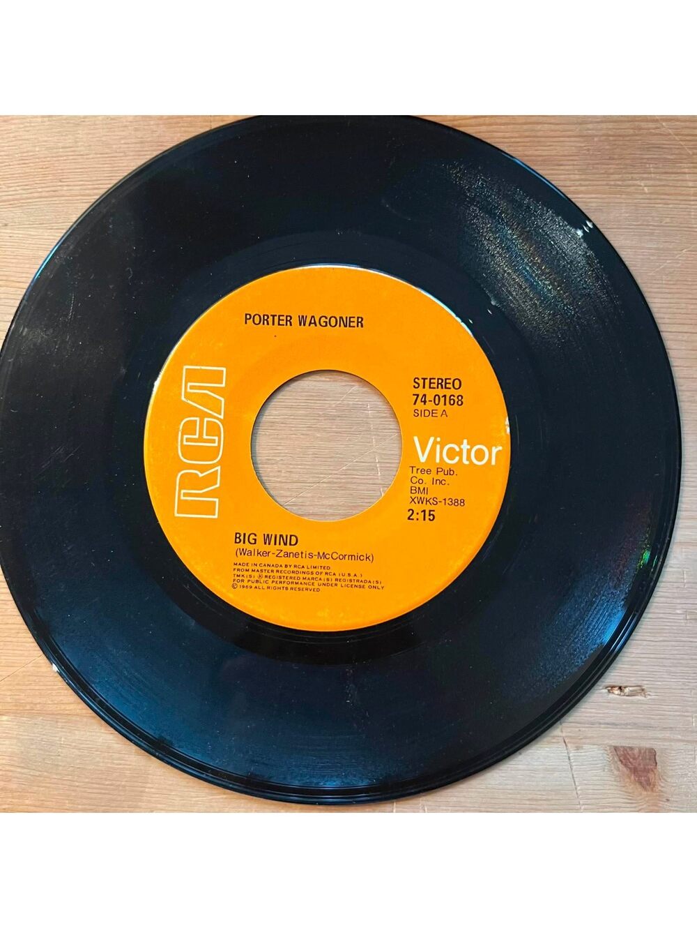 Porter Wagoner - Big Wind/Tennessee Stud 45rpm VG+ R11